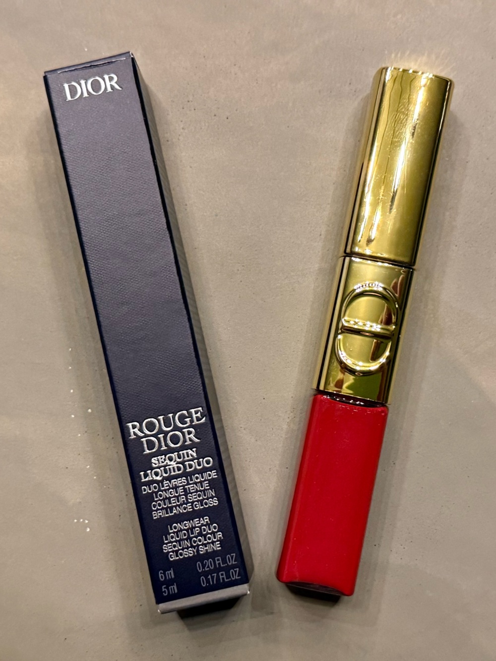 Dior Rouge Dior Sequin Liquid Lipstick Duo - 999 Red